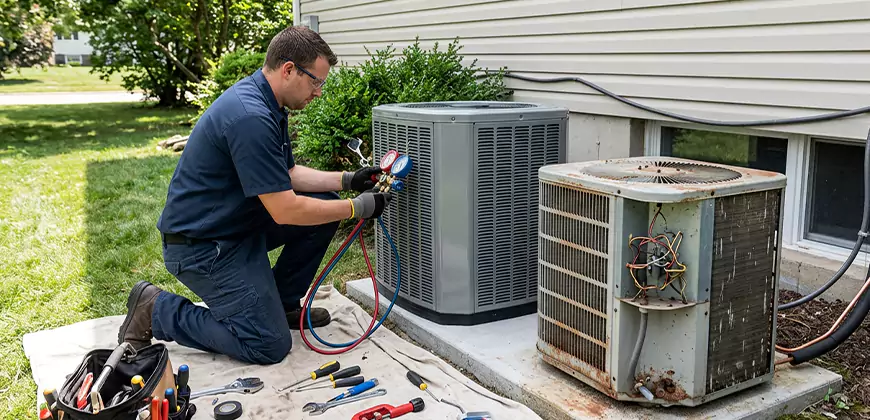 Seasonal AC Checkup in Burleson