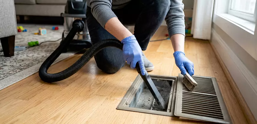 Ducted Heating Filter Cleaning in Burleson